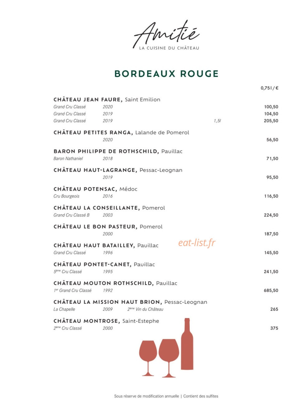 Amitié — carte page 22
