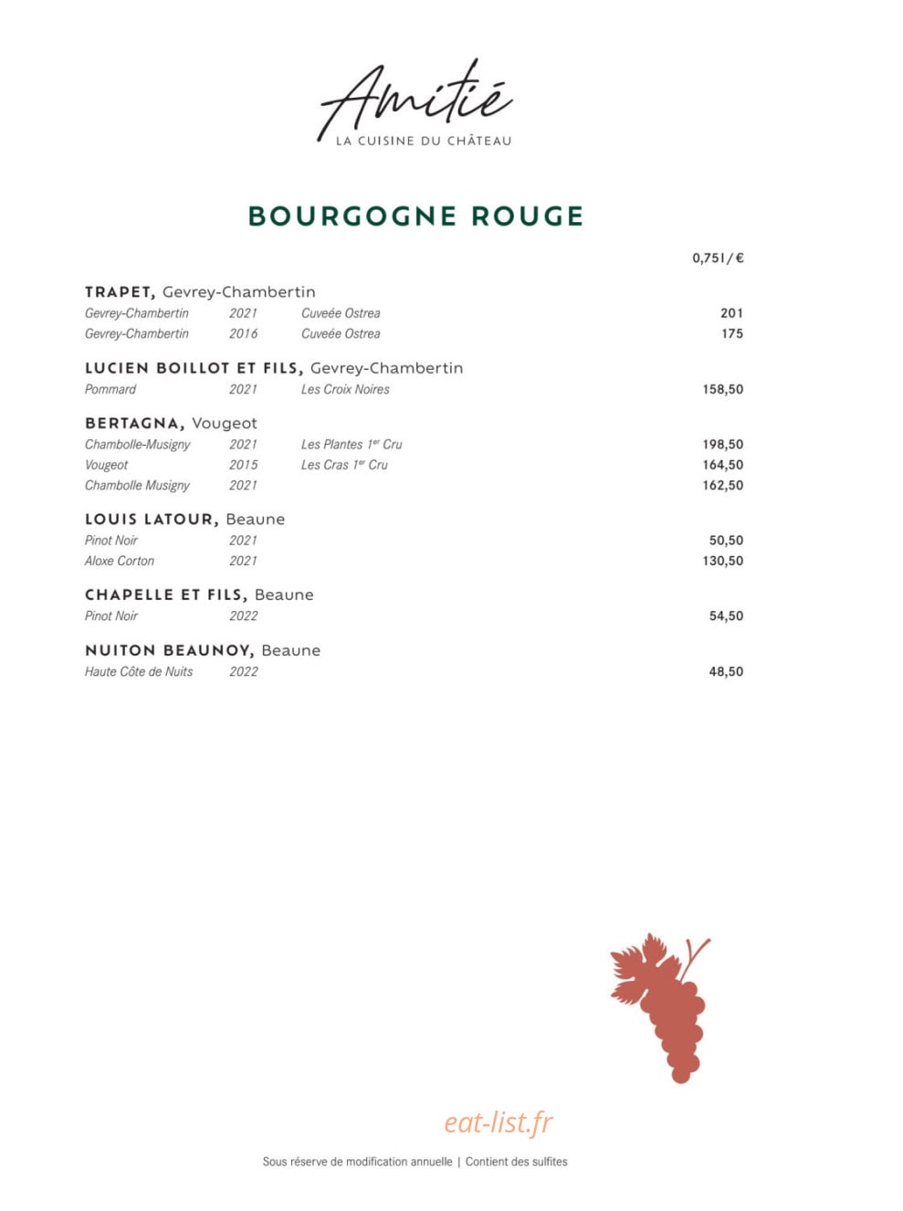 Amitié — carte page 21