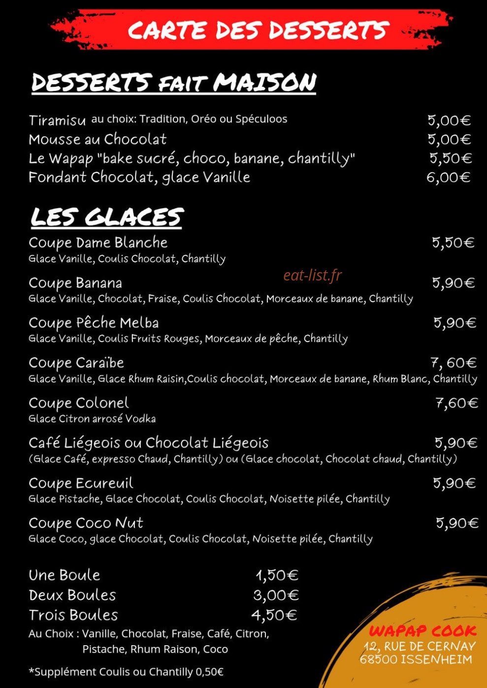 Wapap cook — carte page 3