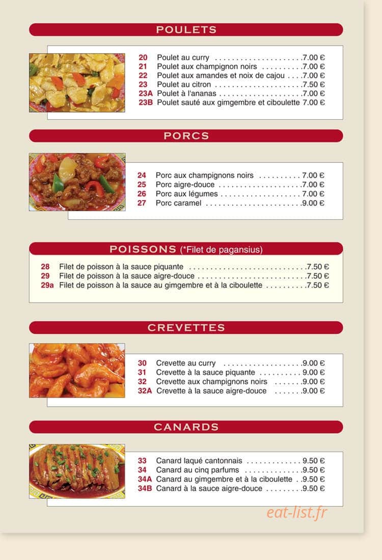 Délices d'Asie — carte page 6