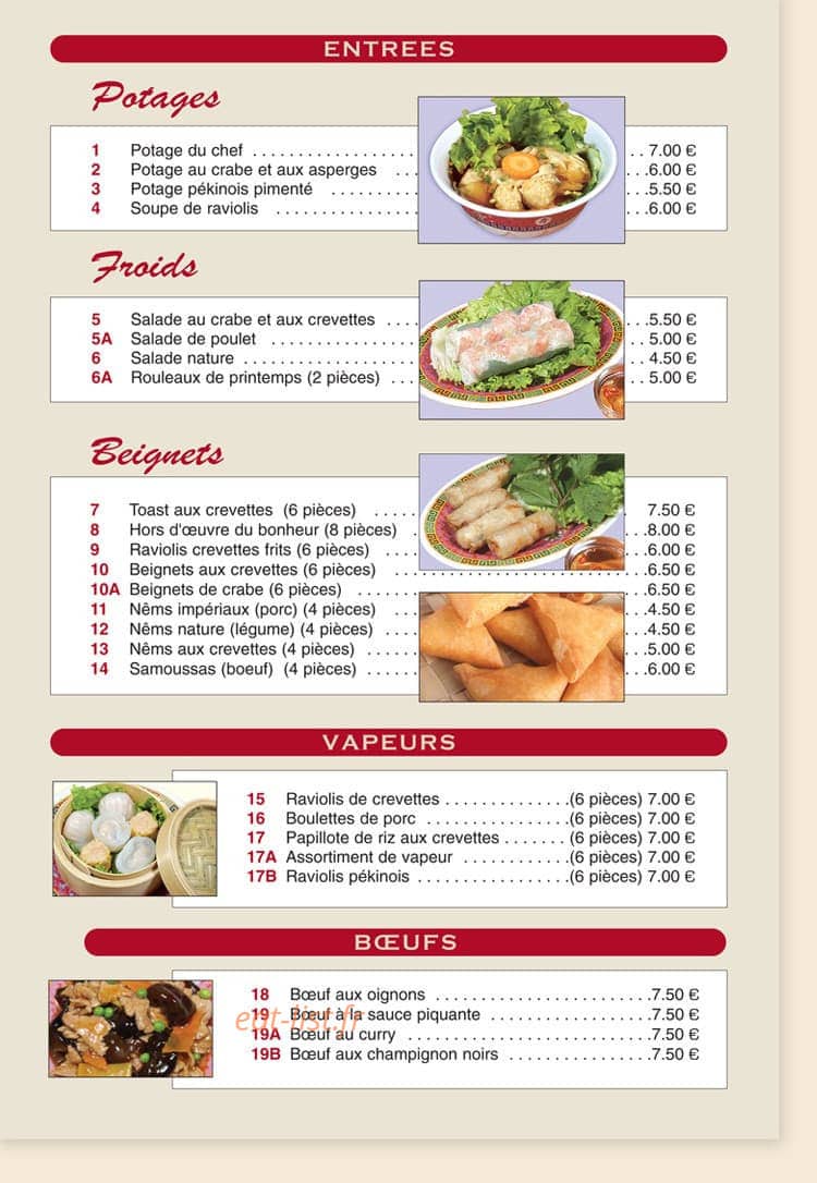 Délices d'Asie — carte page 5