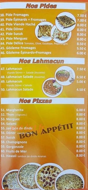 Kebab Le Délice — carte page 2
