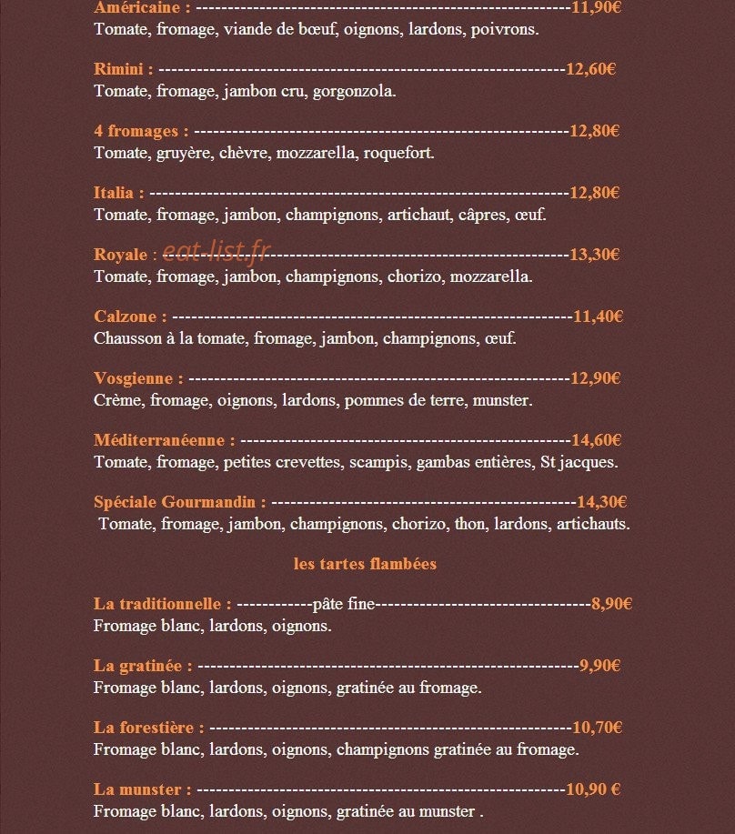 Le Gourmandin — carte page 7
