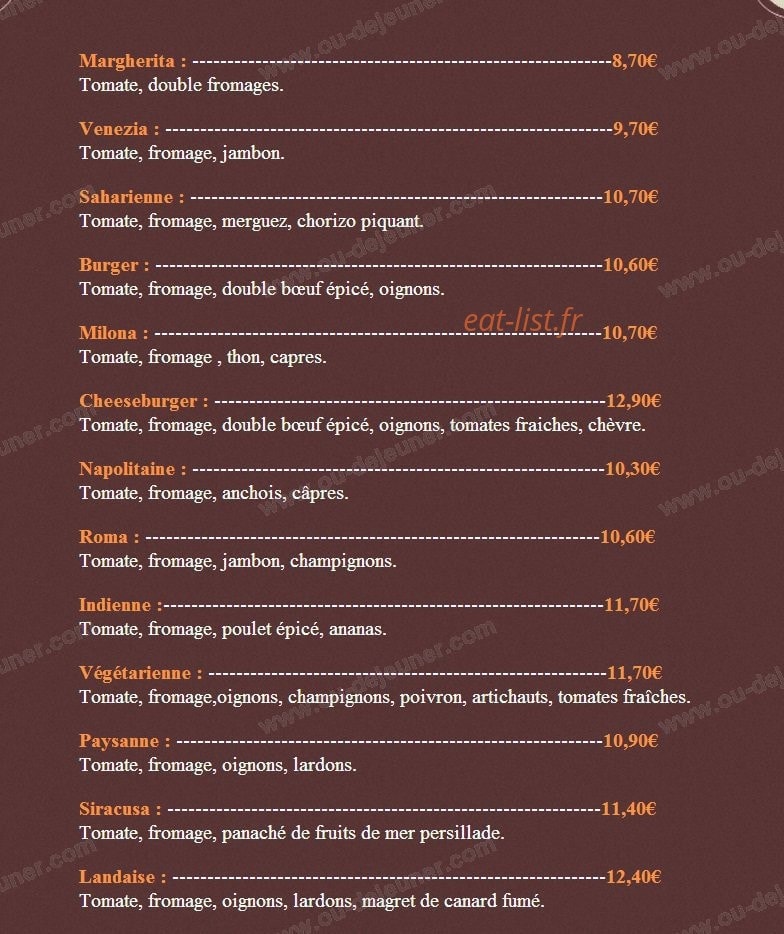 Le Gourmandin — carte page 6
