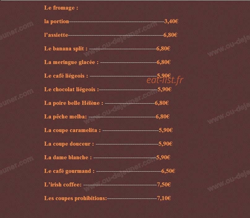 Le Gourmandin — carte page 10