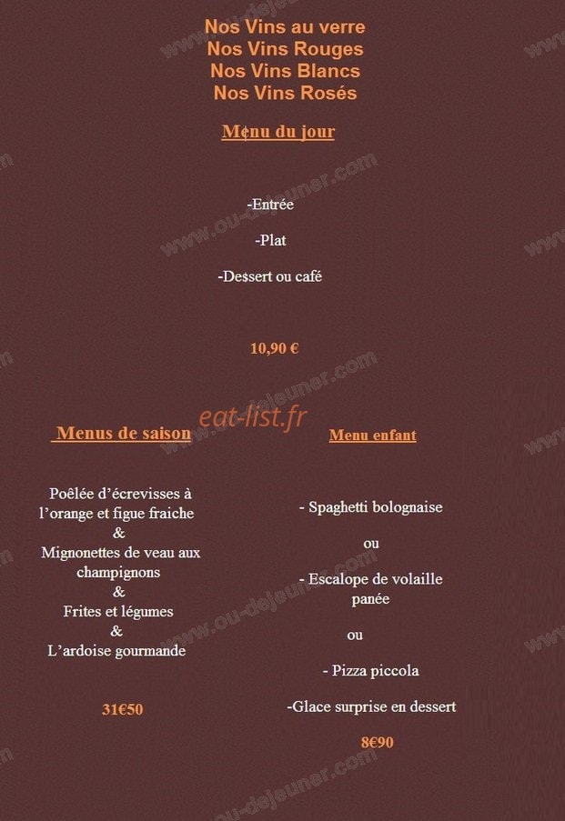 Le Gourmandin — carte page 11
