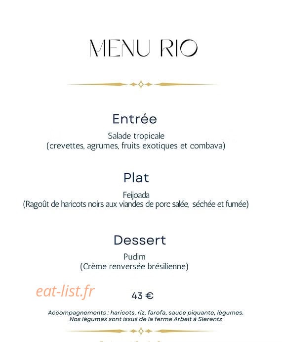 Samba Saveurs — carte page 4