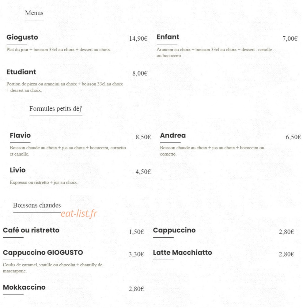 GioGusto — carte page 4