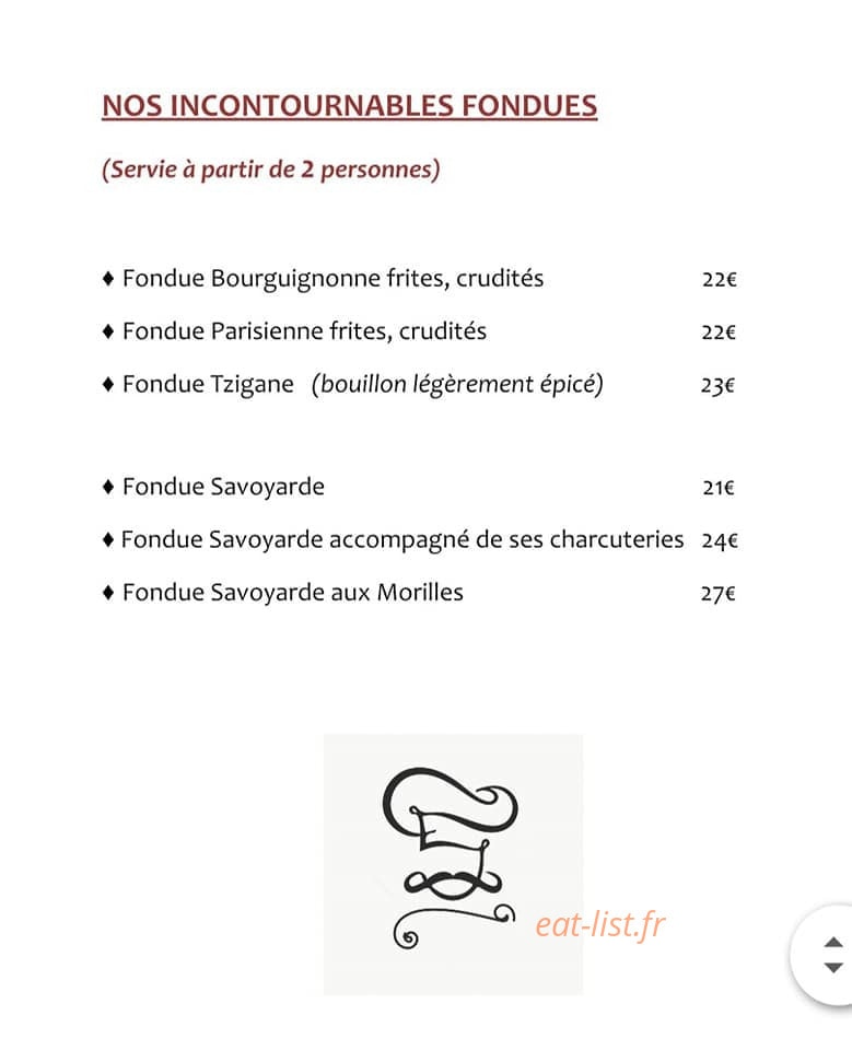 La table de Cathy — carte page 4