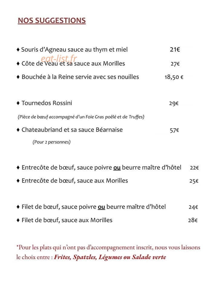 La table de Cathy — carte page 3
