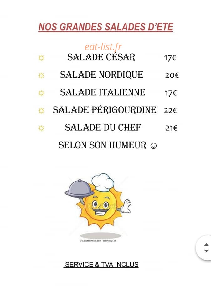 La table de Cathy — carte page 5