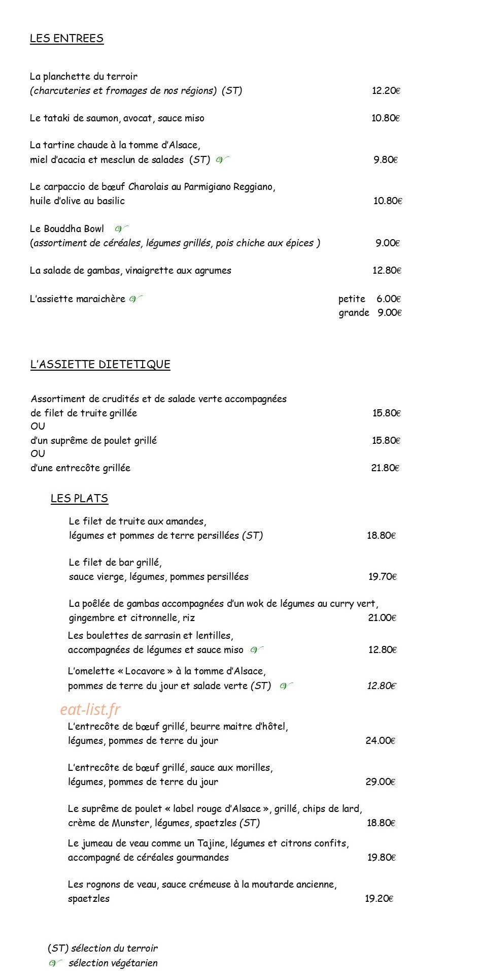 Le Coquelicot — carte page 1