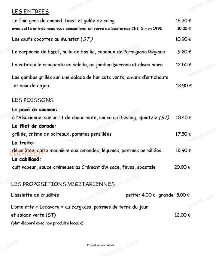 Le Coquelicot — carte page 2