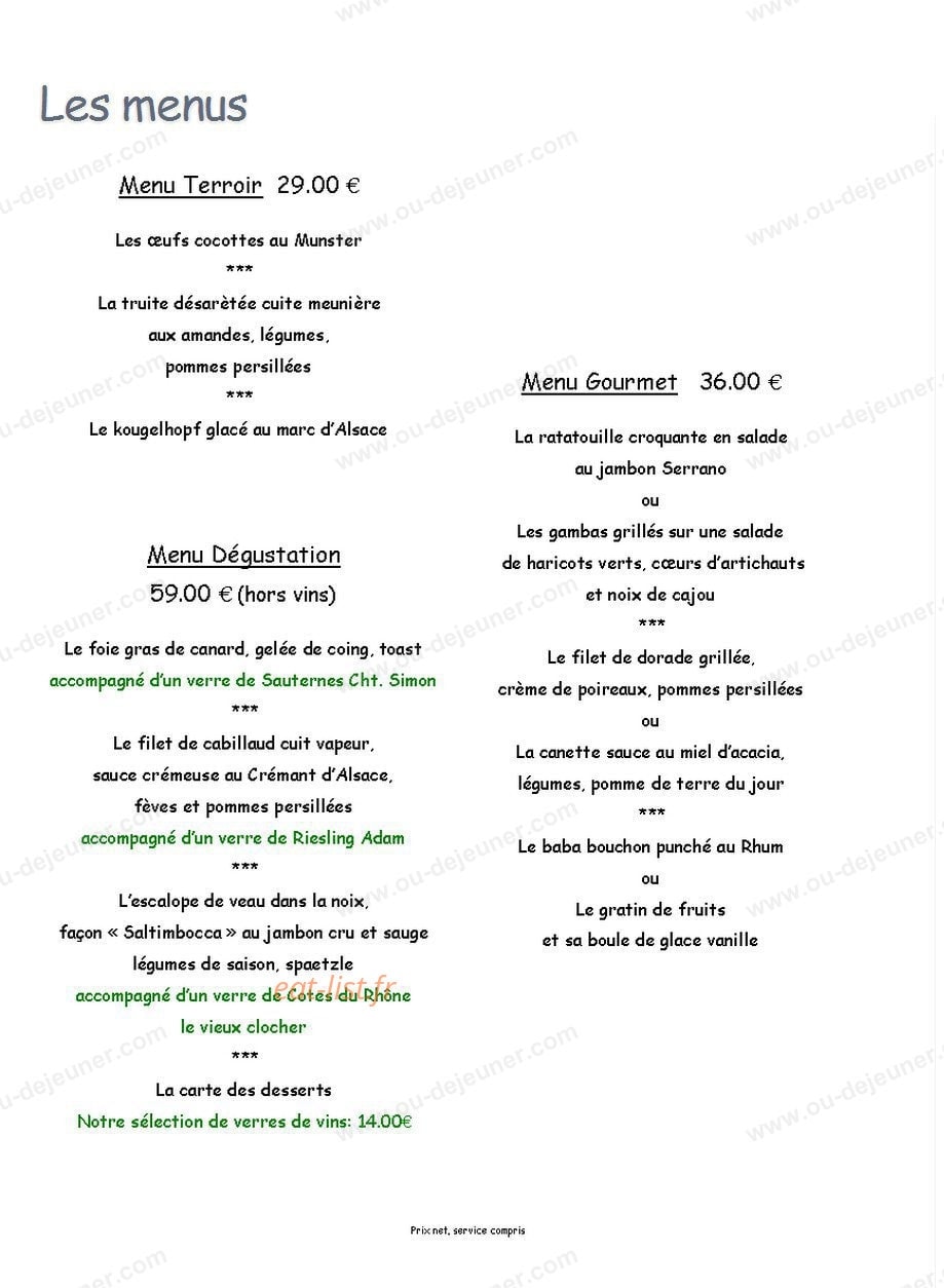 Le Coquelicot — carte page 1