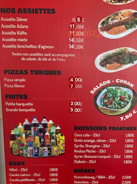 Chez Deniz — carte page 2