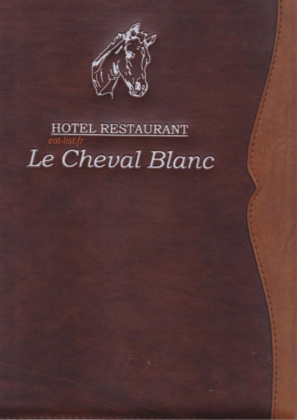 Au Cheval Blanc — carte page 1