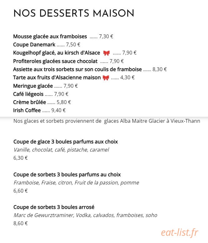 Auberge des Trois Vallées — carte page 3
