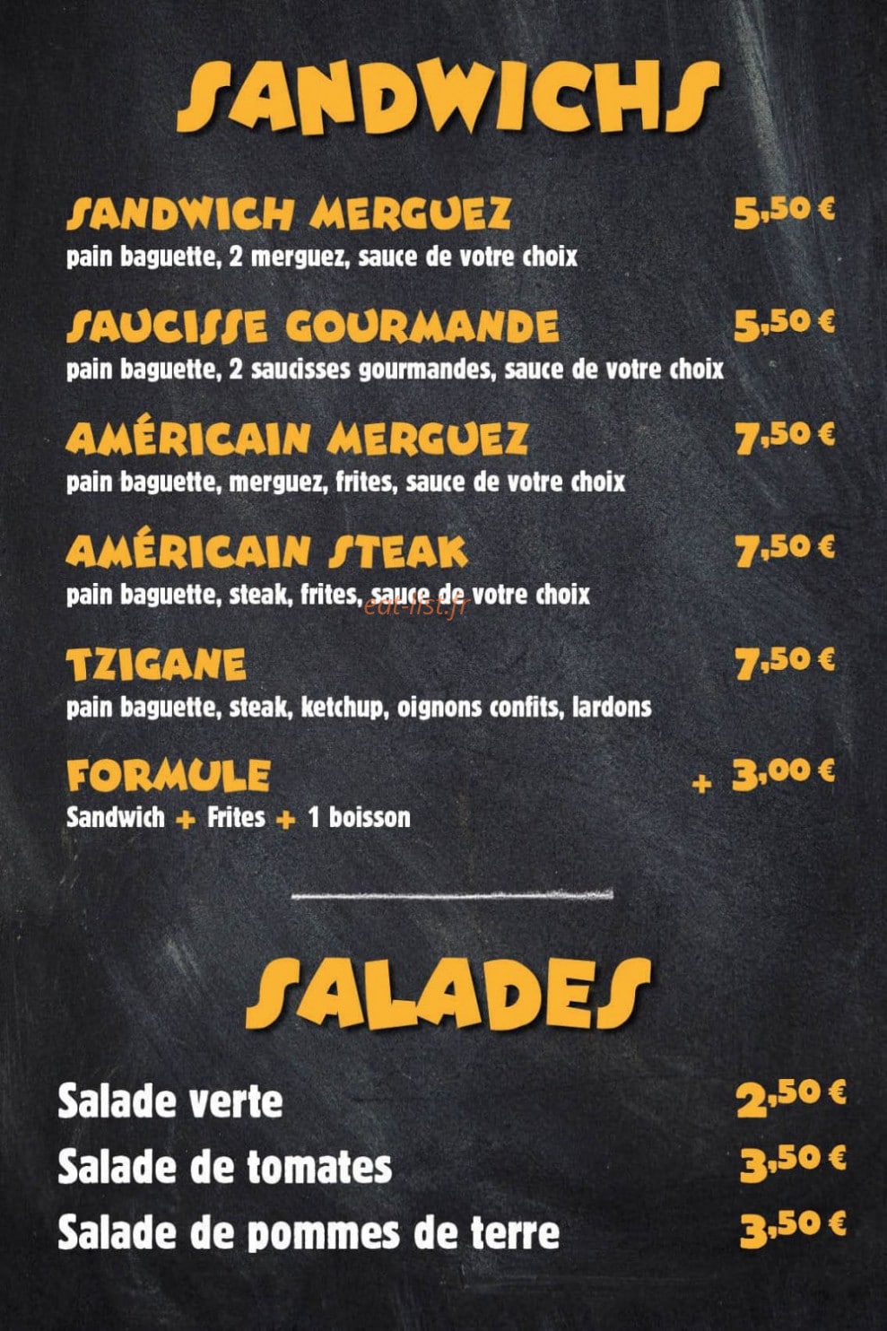 La Cabane — carte page 2