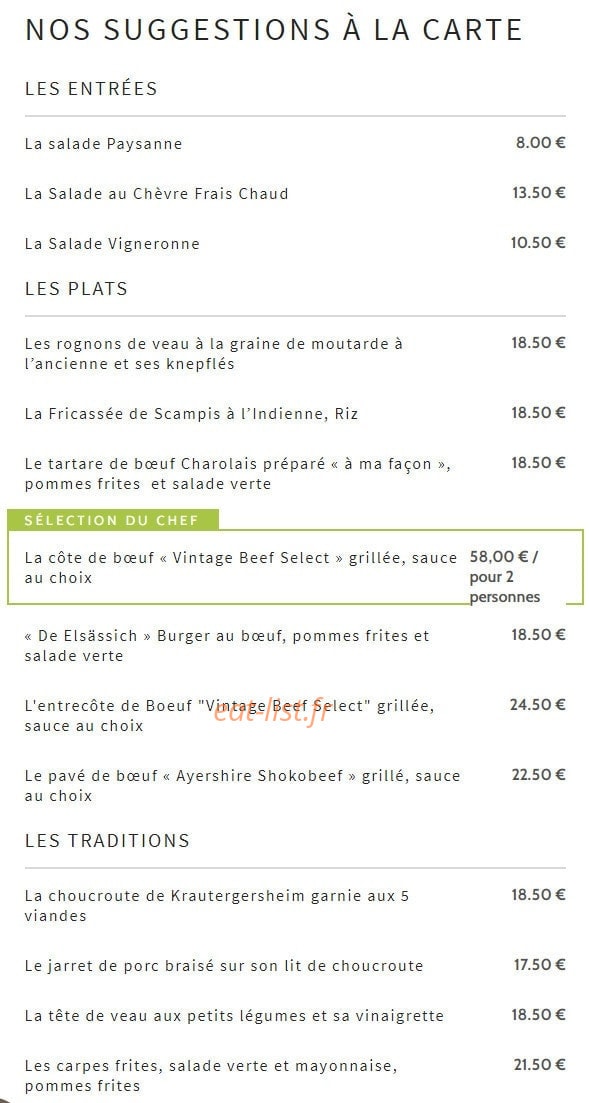 A l'Arbre Vert — carte page 2