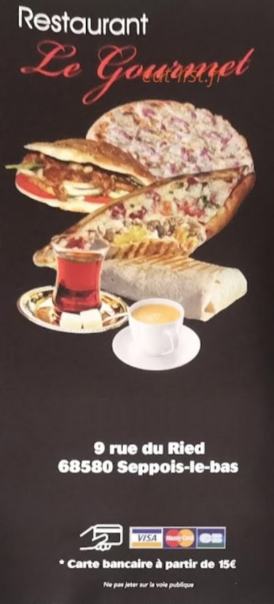 Le Gourmet — carte page 1