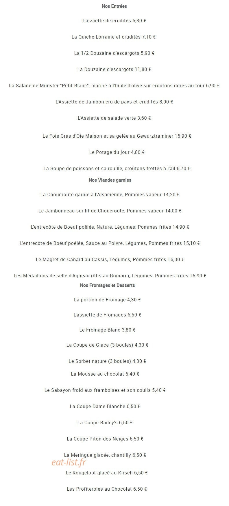 A La Vignette — carte page 3