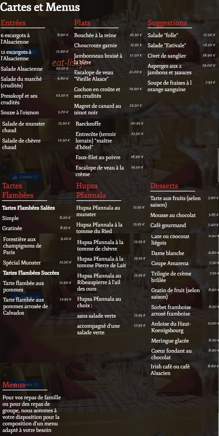 Le Hupsa Pfannala — carte page 1