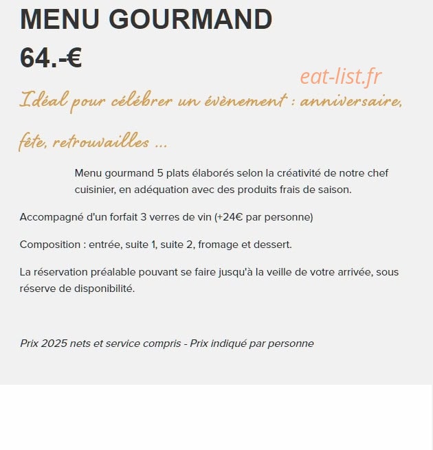 Le Clos des Sources — carte page 2
