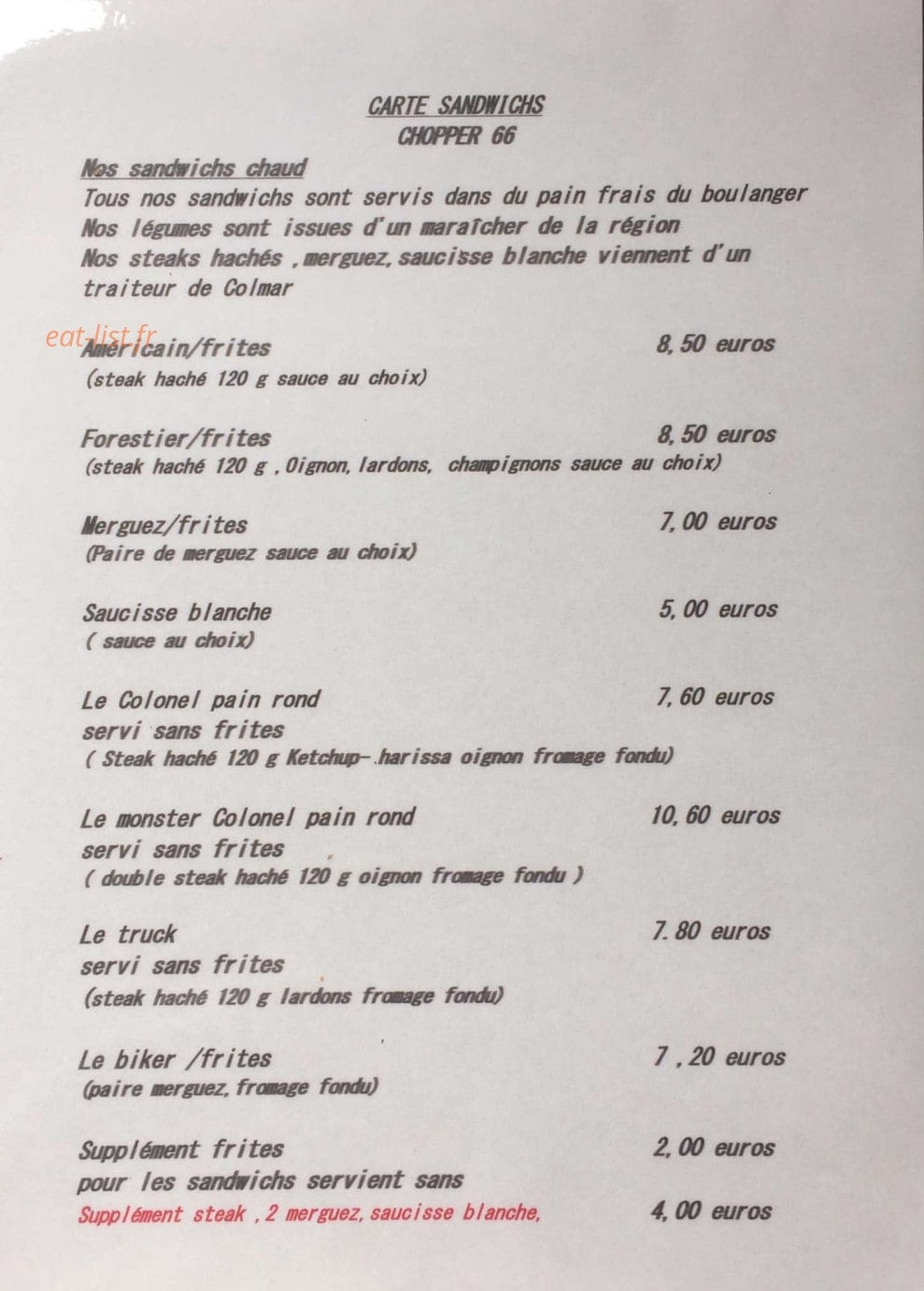Chopper 66 — carte page 3