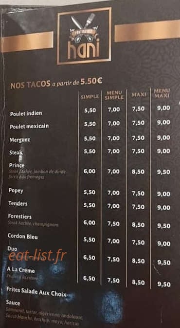 Hani as Food — carte page 4
