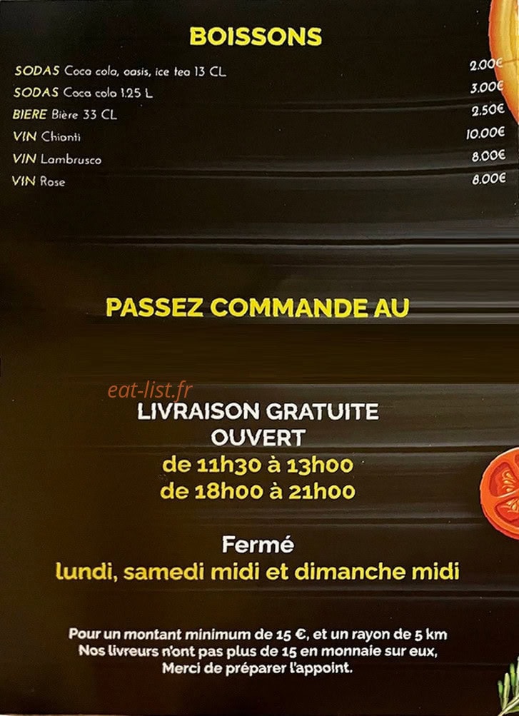 La Casa Pizza — carte page 4