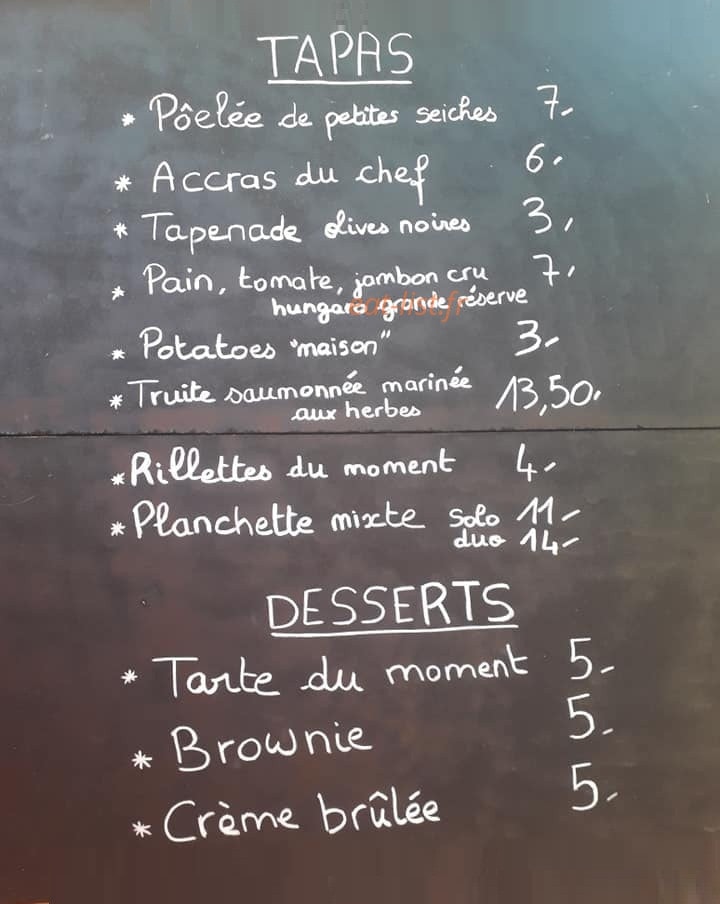 La Plage — carte page 2