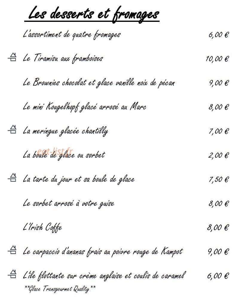 Restaurant A la Truite — carte page 6