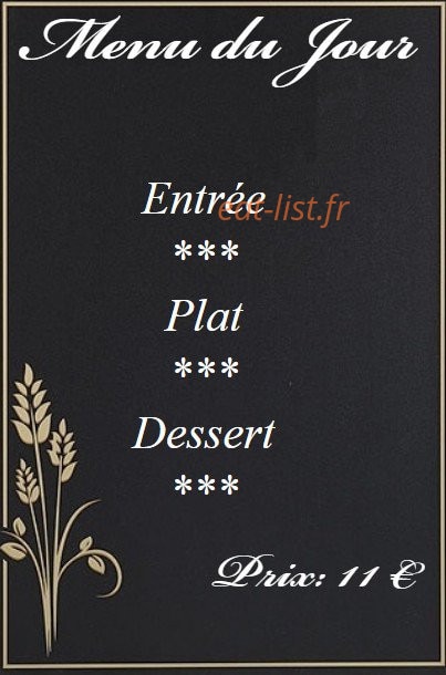 Restaurant A la Truite — carte page 15