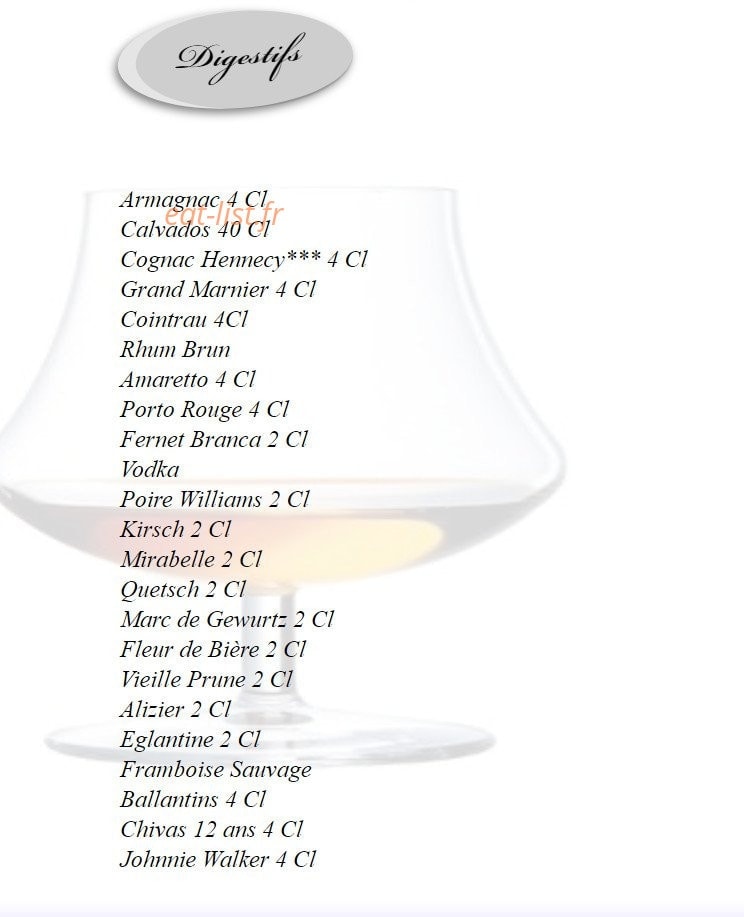 Restaurant A la Truite — carte page 9