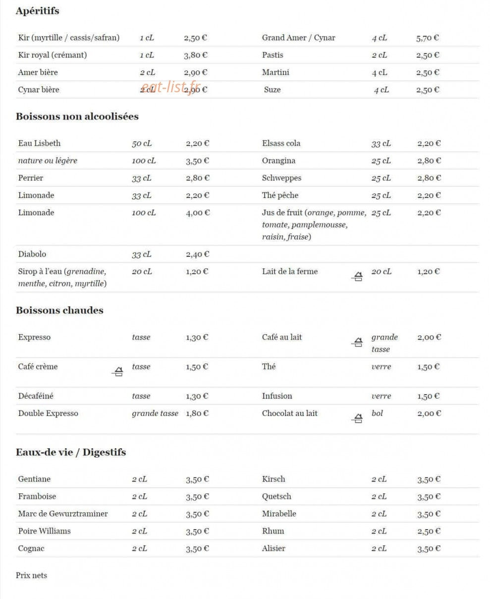 Ferme Auberge du  Hahnenbrunnen — carte page 2