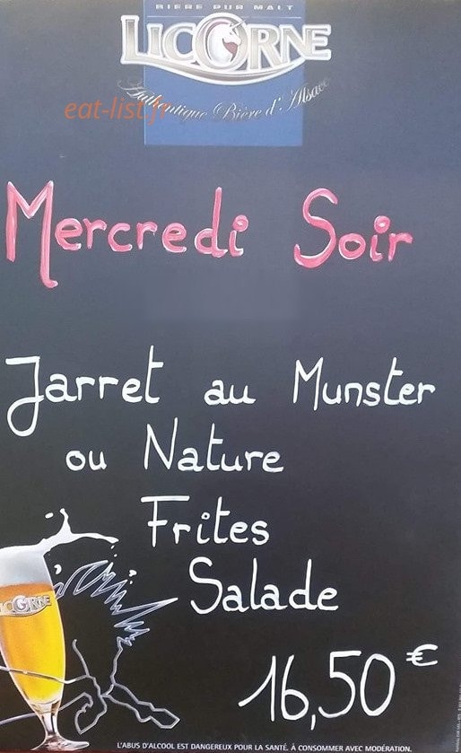 Le Resto' — carte page 1