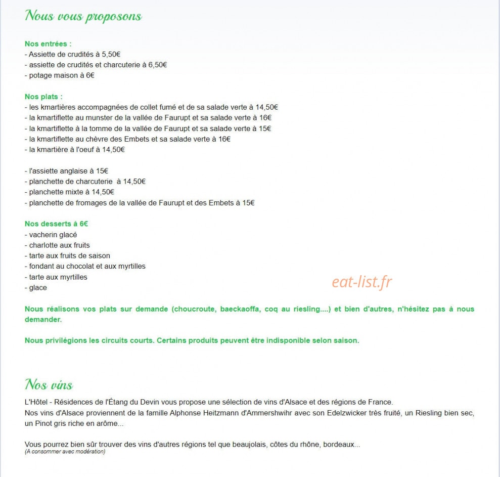 L'etang Du Devin — carte page 1