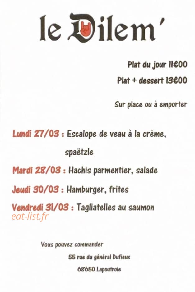 Le Dilem' — carte page 1