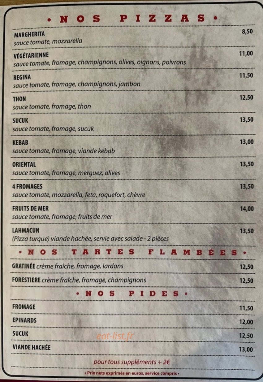 Chez Nina — carte page 2