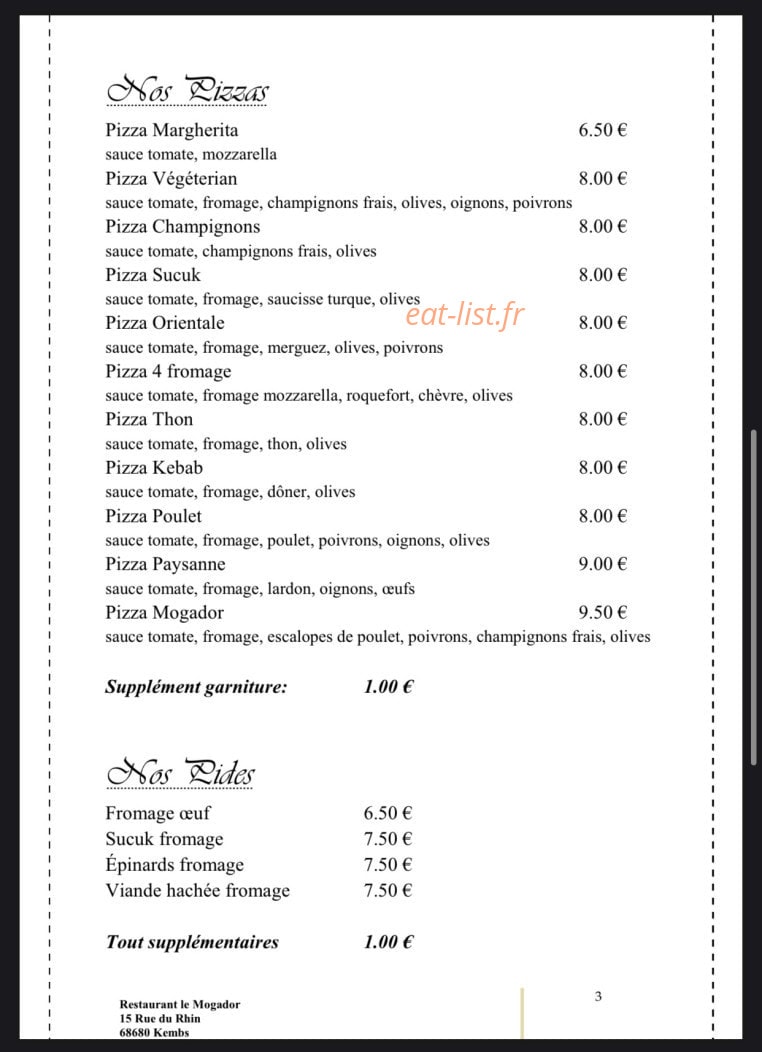 Le Mogador — carte page 3
