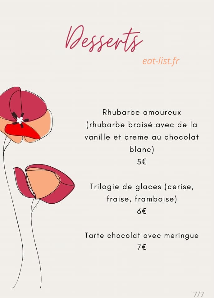 Le Coin des Délices — carte page 6