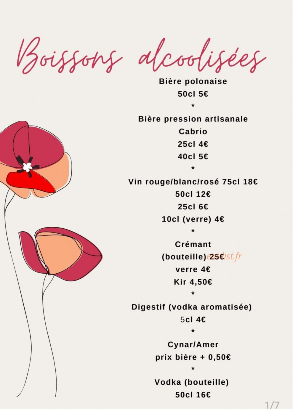 Le Coin des Délices — carte page 8