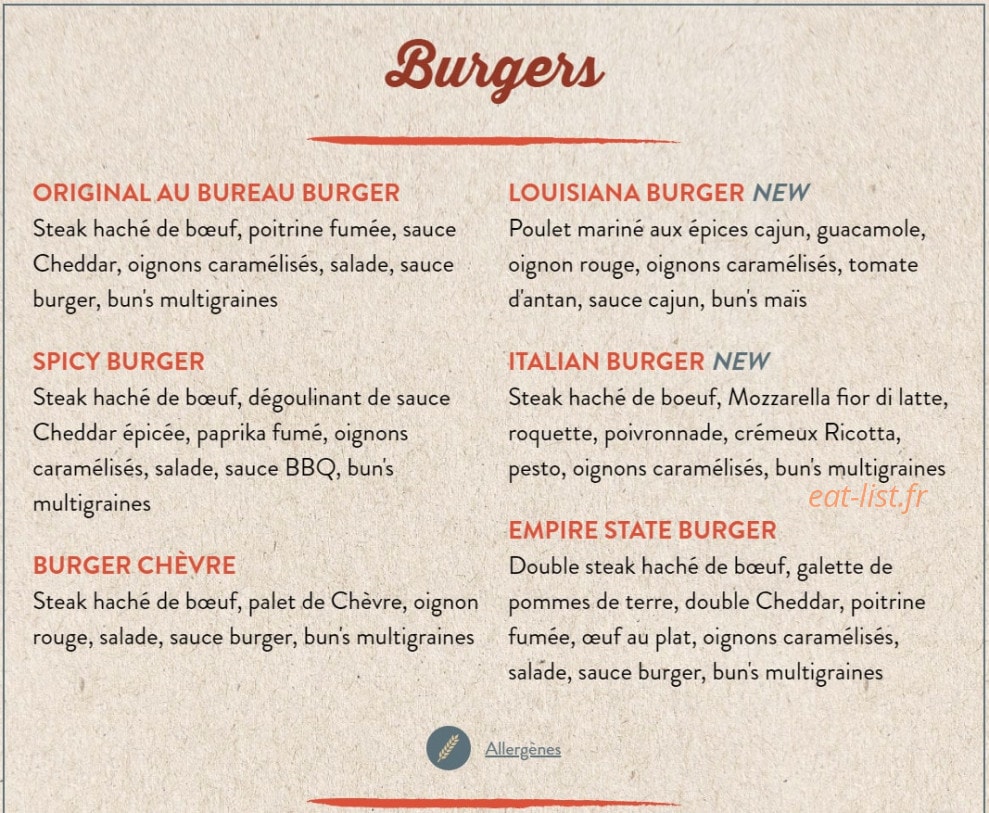 Au Bureau — carte page 2