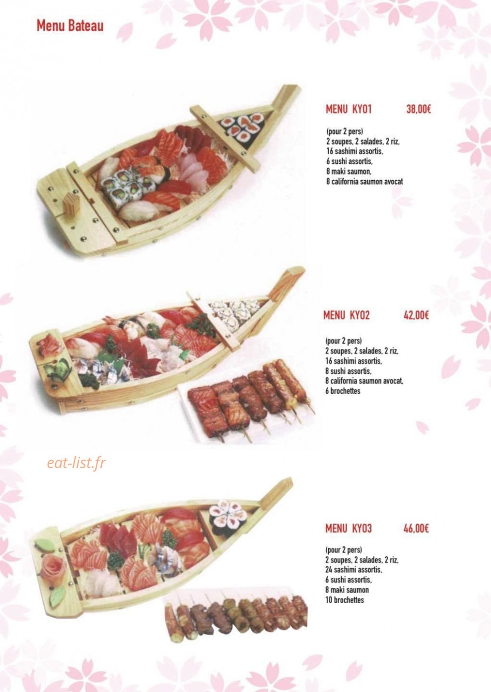 Kimiyo Sushi — carte page 9