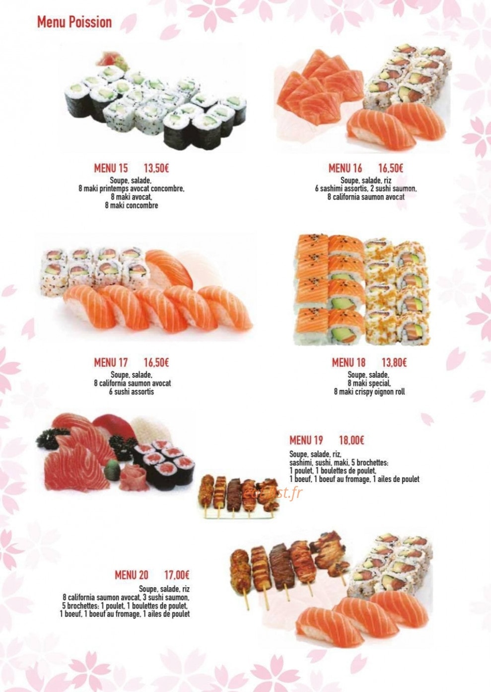 Kimiyo Sushi — carte page 3