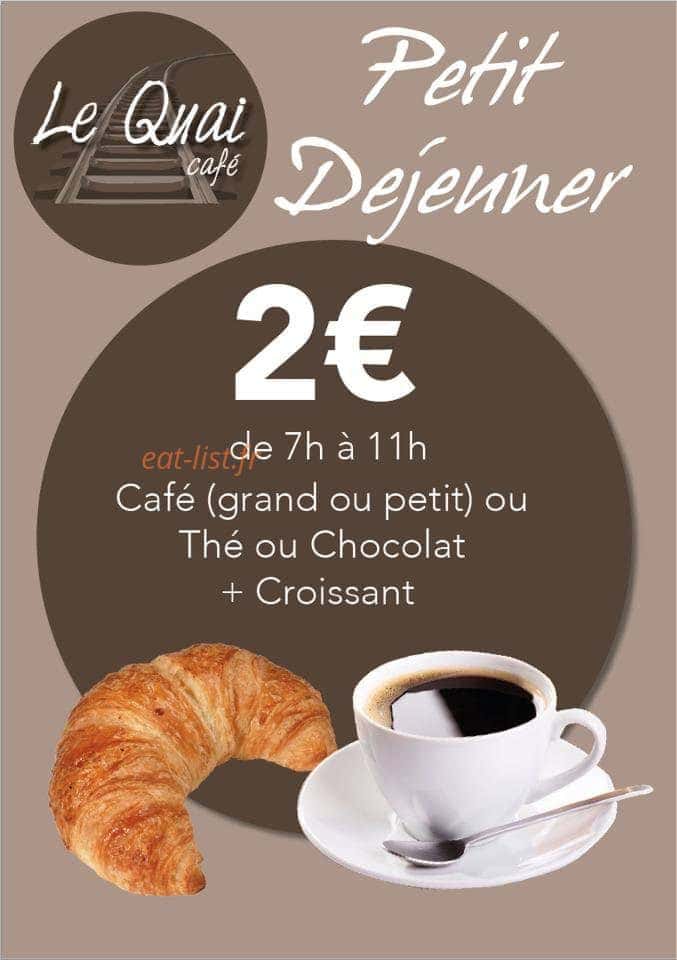 Le Quai Café — carte page 1