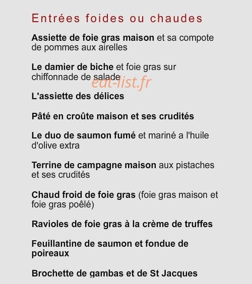 Royer Traiteur — carte page 5