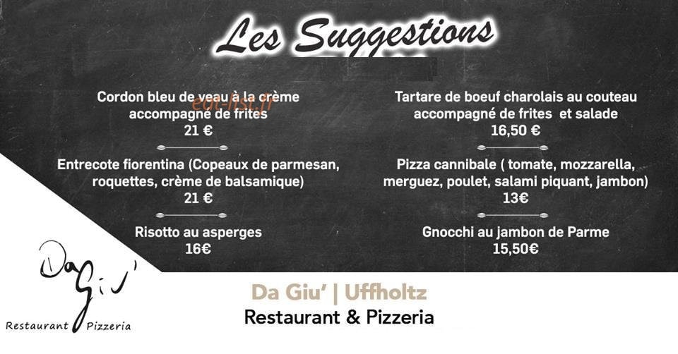 Da Giu — carte page 1