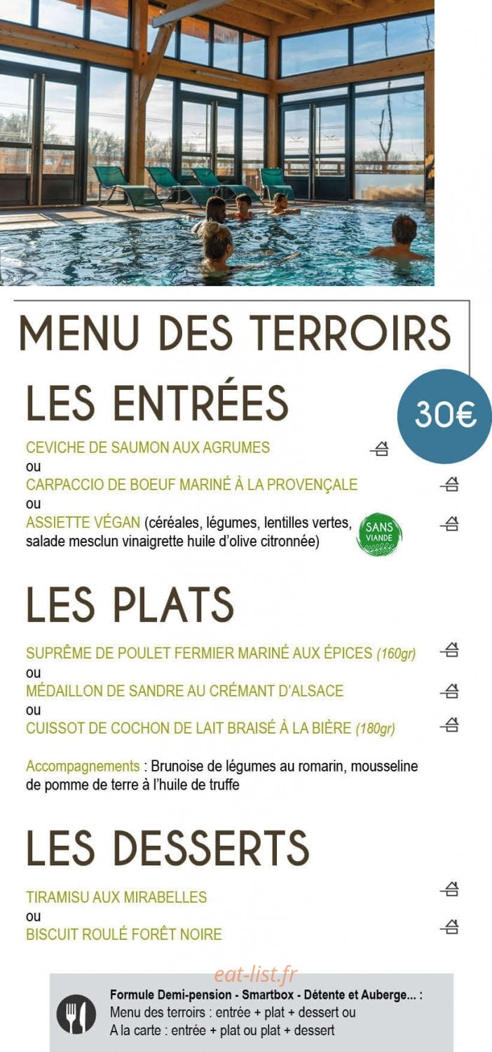 Auberge du Hirtz — carte page 1