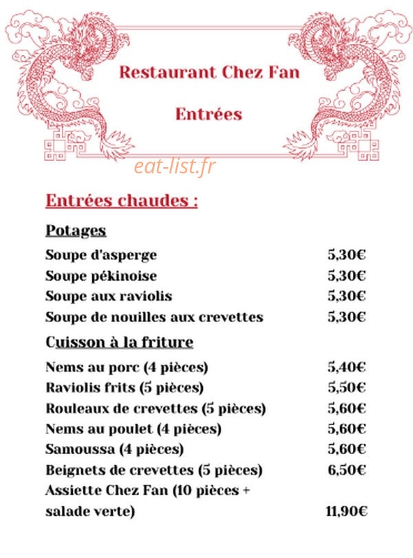 Chez fan — carte page 1